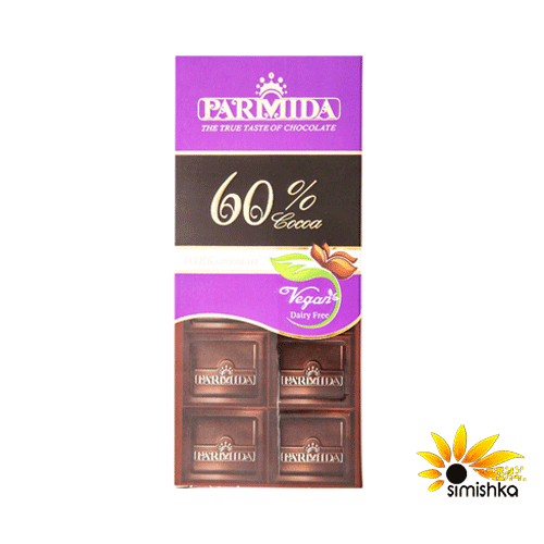 شکلات تابلت تلخ 60% پارمیدا